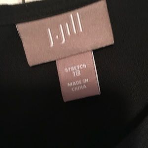 J Jill black knee length dress